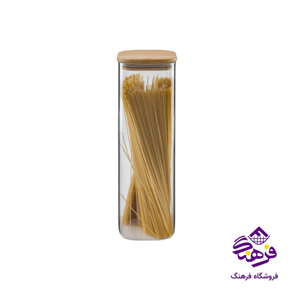 بانکه ماکارونی یونیک درب بامبو مربع 1758