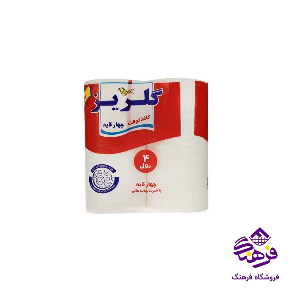 دستمال توالت گلریز (4 عددی)