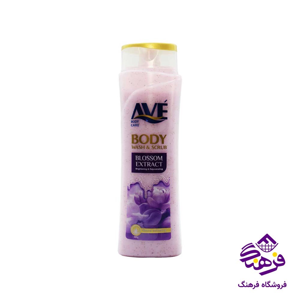 شامپو بدن حاوی شکوفه گیلاس اسکراب 380 گرمی اوه 