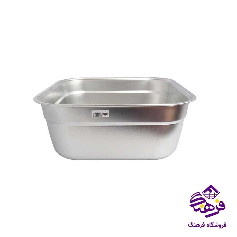 لگن 4 گوش استیل شوالیه سایز 26