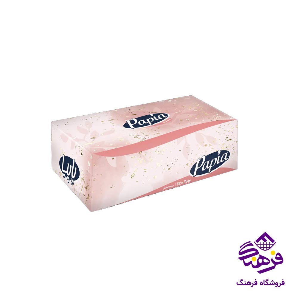 دستمال کاغذی یه لایه 100 برگ پاپیا