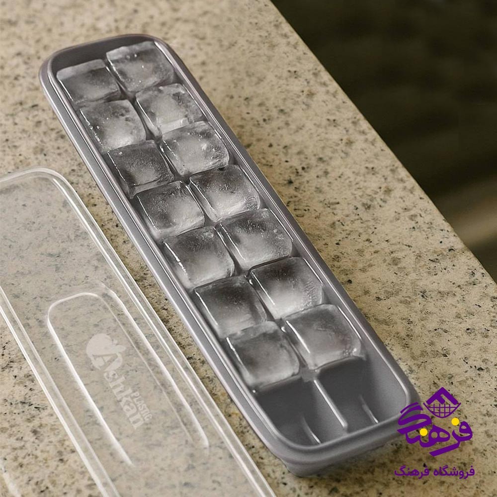 قالب یخ اشکان درب شفاف 