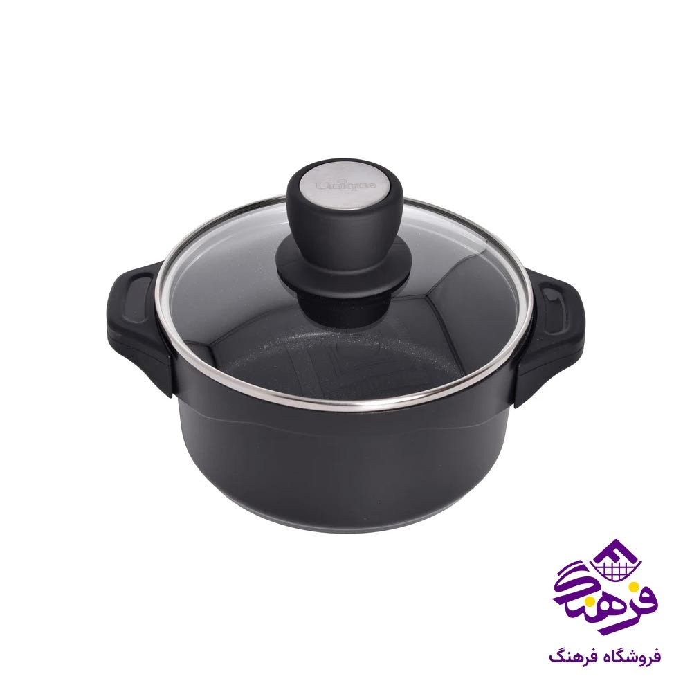 قابلمه گرانیت یونیک دسته سیلیکون سایز 16 کد 8922