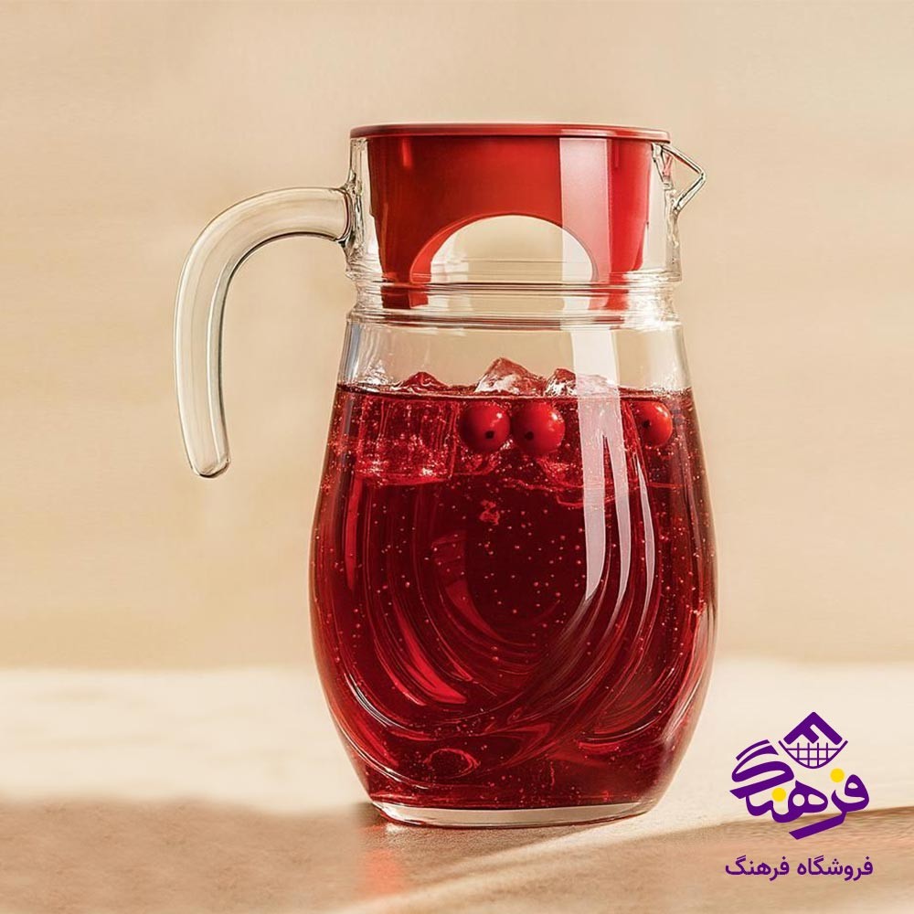 پارچ درب دار بلور کاوه مدل انجلا