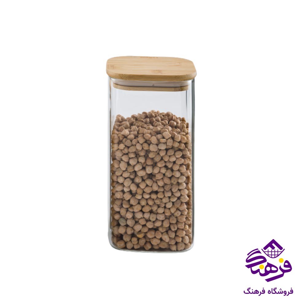 بانکه یونیک پیرکس درب بامبو مربع سایز 20 کد 1760