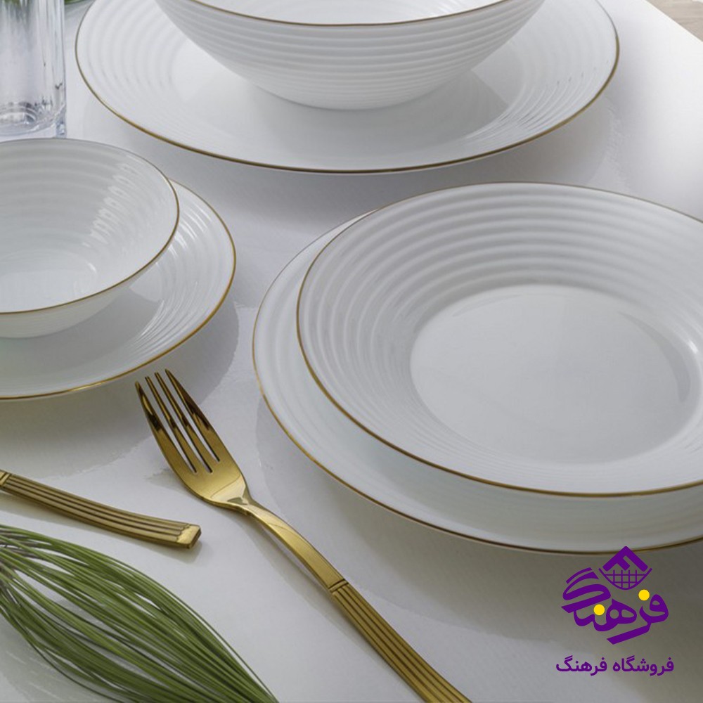 سرويس گلدن اپال 26پارچه هارنا لب طلا