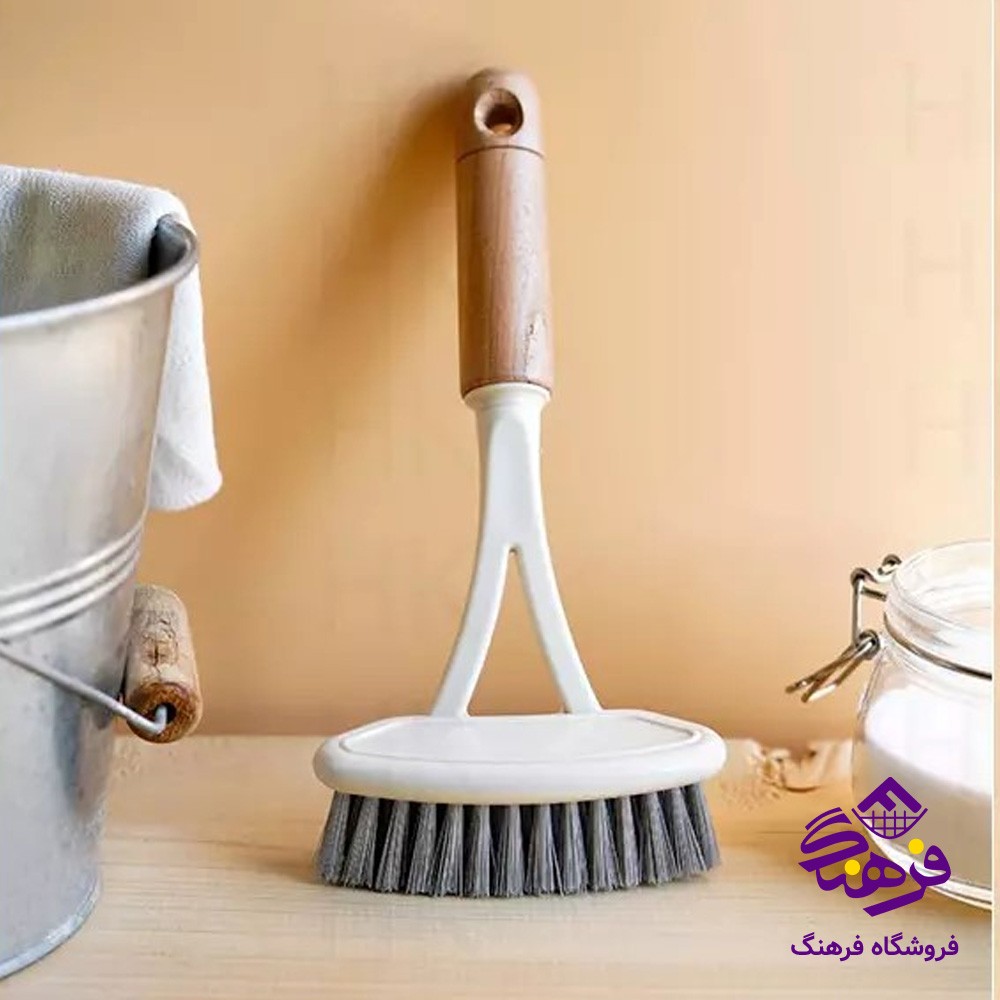 فرچه سينک دومان دسته چوبي تخت 184