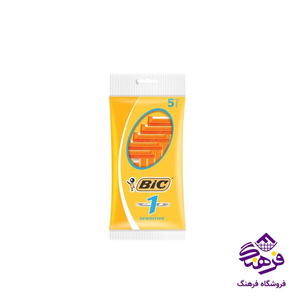 ژیلت حساس یک تیغه 5 عددی بیک