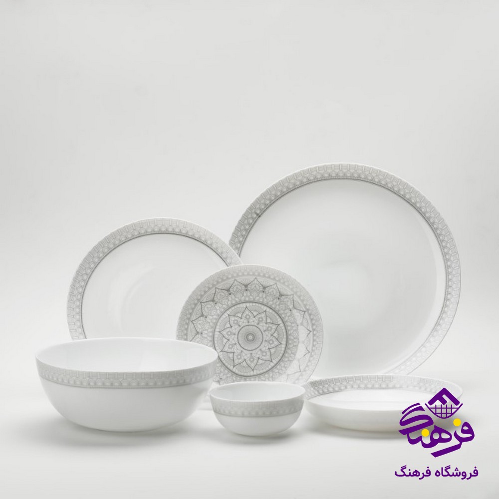 سرویس گلدن اپال 26پارچه مدل دیوالی طرح اطلس