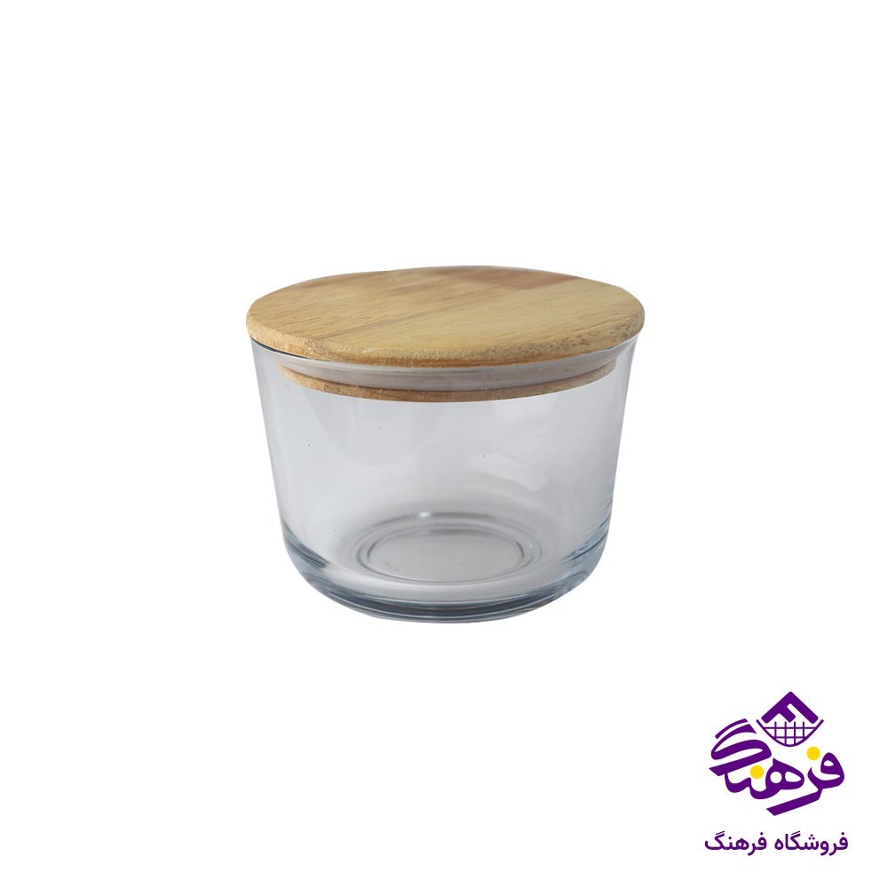 ظرف درب چوبی 700 میلی لیتر کالچر مدل تورکو