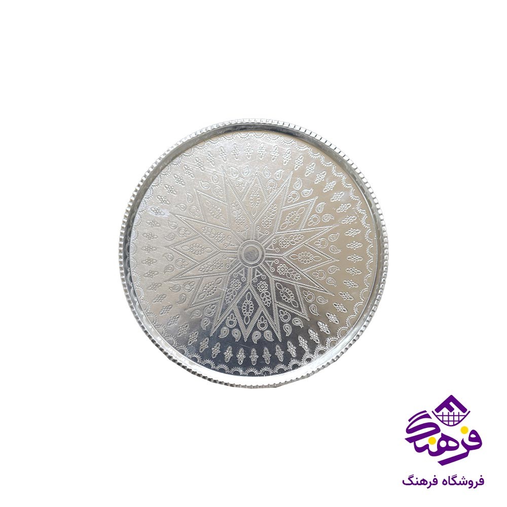 سینی روحی طرحدار گرد سایز 10