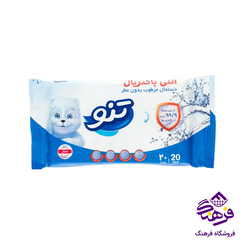 دستمال مرطوب تنو مدل انتی باکتریال
