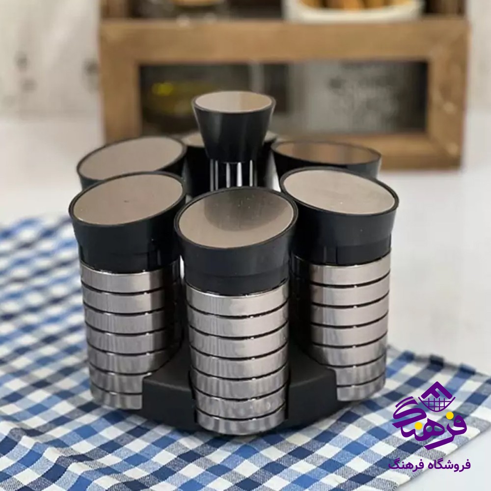 ادویه تایلندی گردان 6عددی سیلور 6020