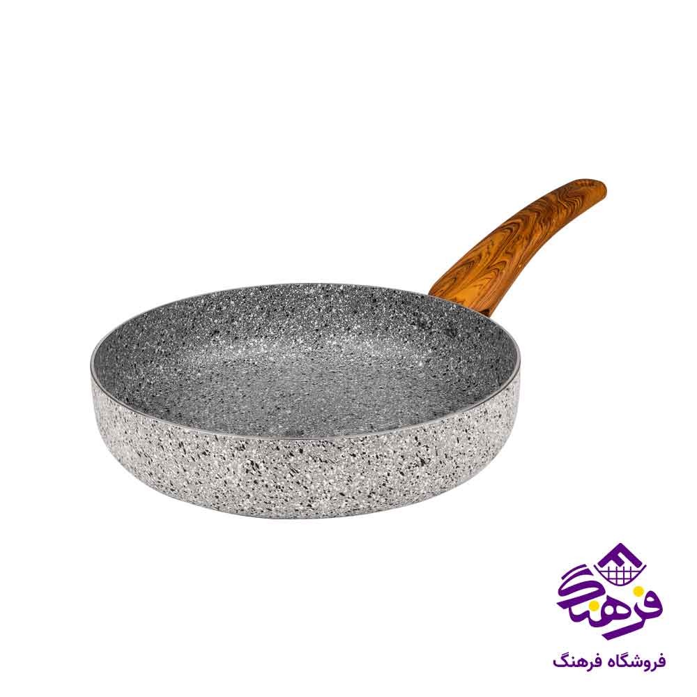تابه گرانیت تک دسته بدون درب سوپر نالینو سایز 24 کد 1657