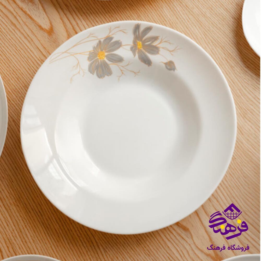 دیس پاستا گلدن اپال مدل دیوالی گلدار شقایق طوسی 