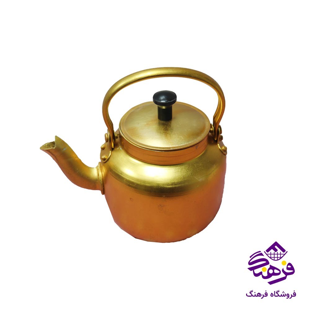 کتری روحی 1ليتر طلايی . نقره ای ظفر 22