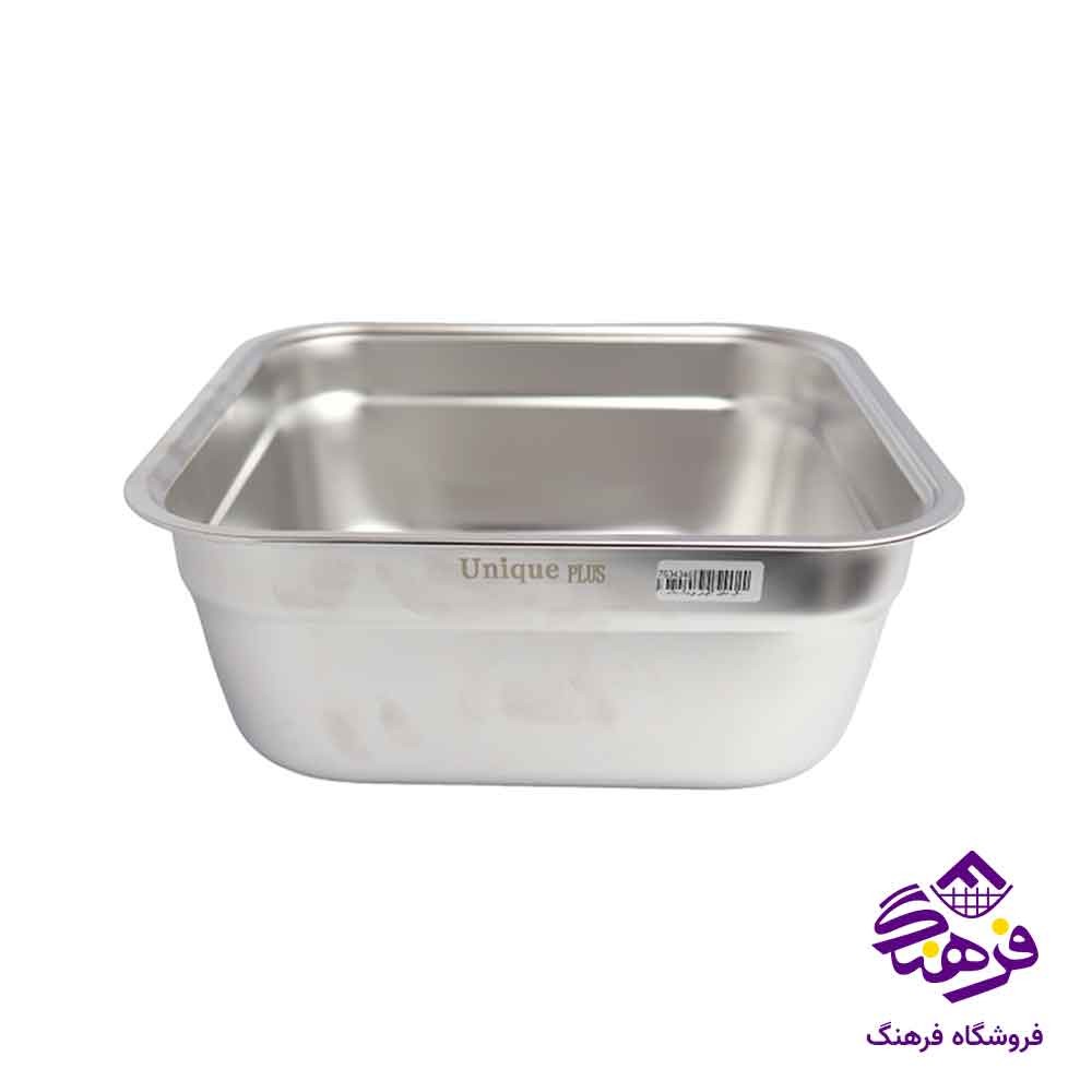 لگن استیل 4 گوش یونیک پلاس 32