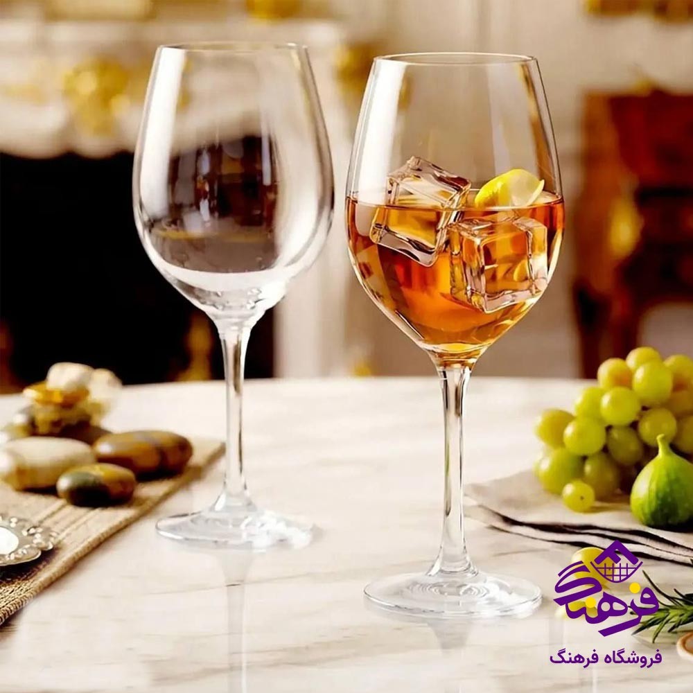 جام پایه دار بلور اصفهان مدل پاریس 502 (6 عددی)