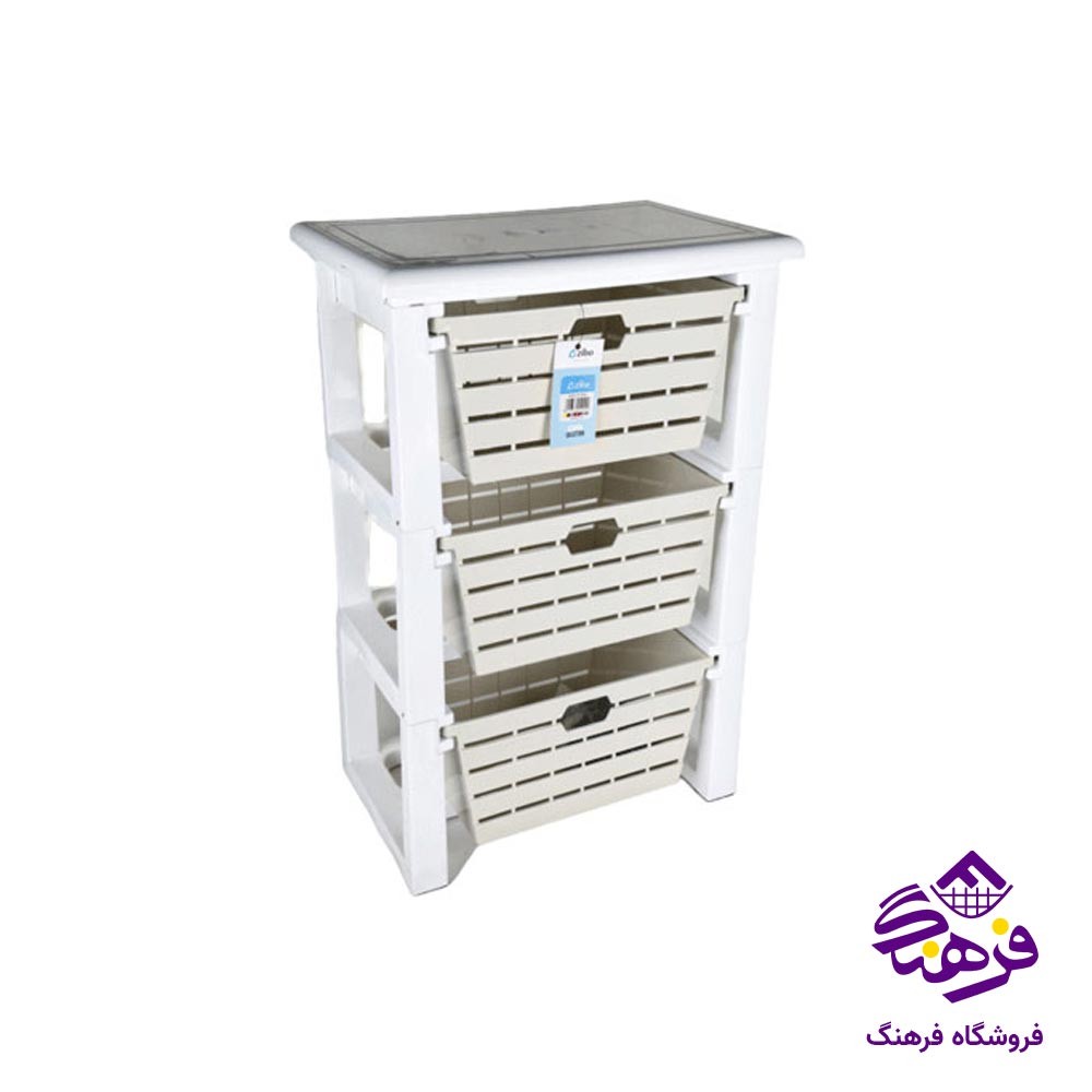 سبد سیب زمینی و پیاز زیباسازان مدل کابان 3 طبقه 37004