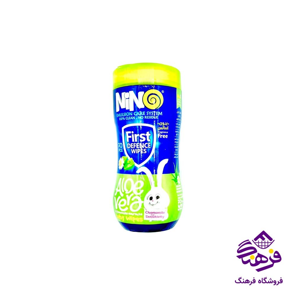 دستمال مرطوب کودک نینو مدل کمر باریک 70 برگ