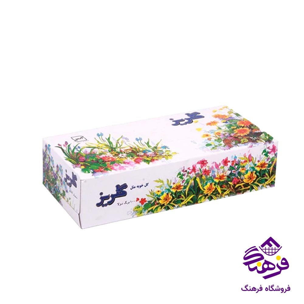 دستمال کاغذی گلریز مدل بهاره 200 برگ
