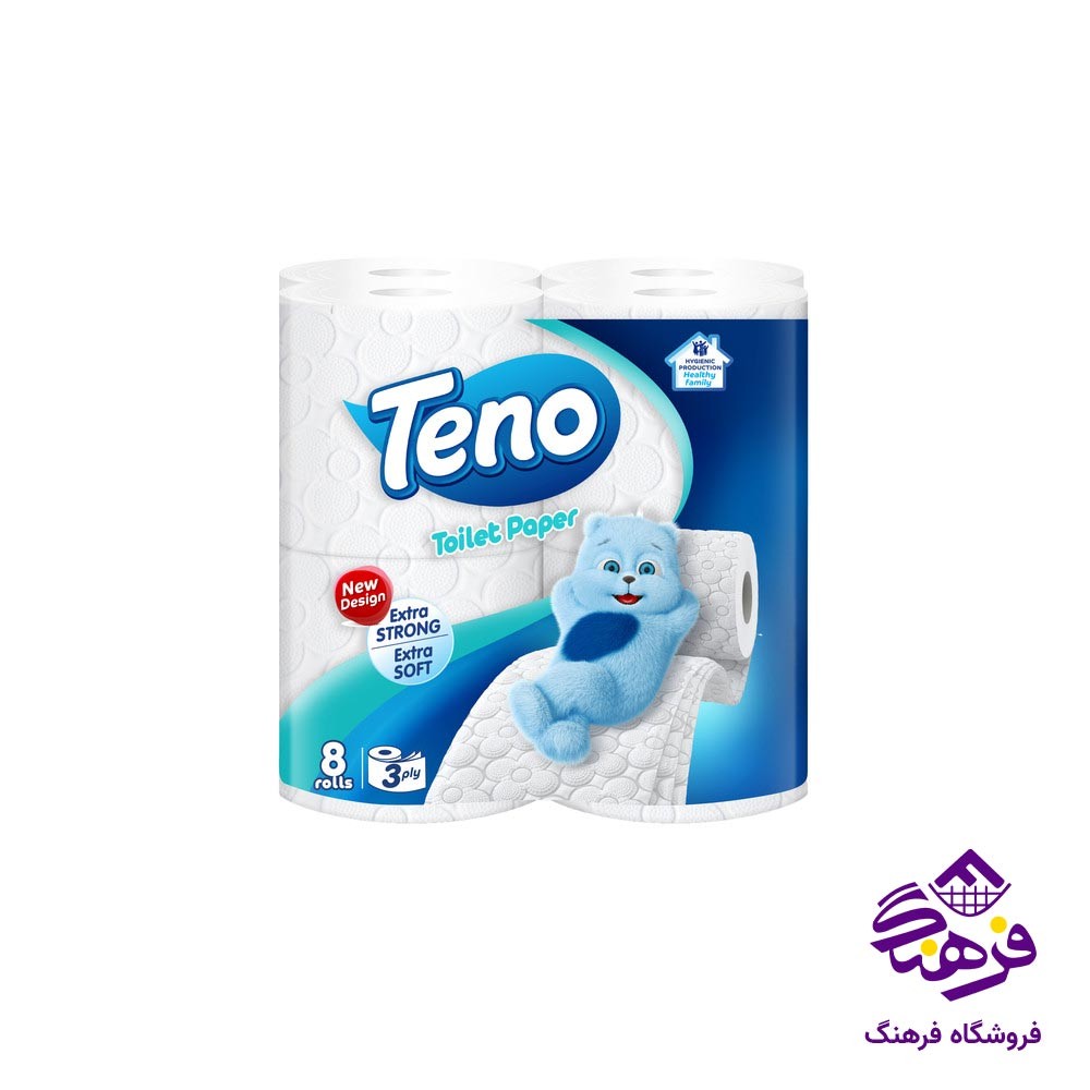 دستمال توالت تنو 8 عددی