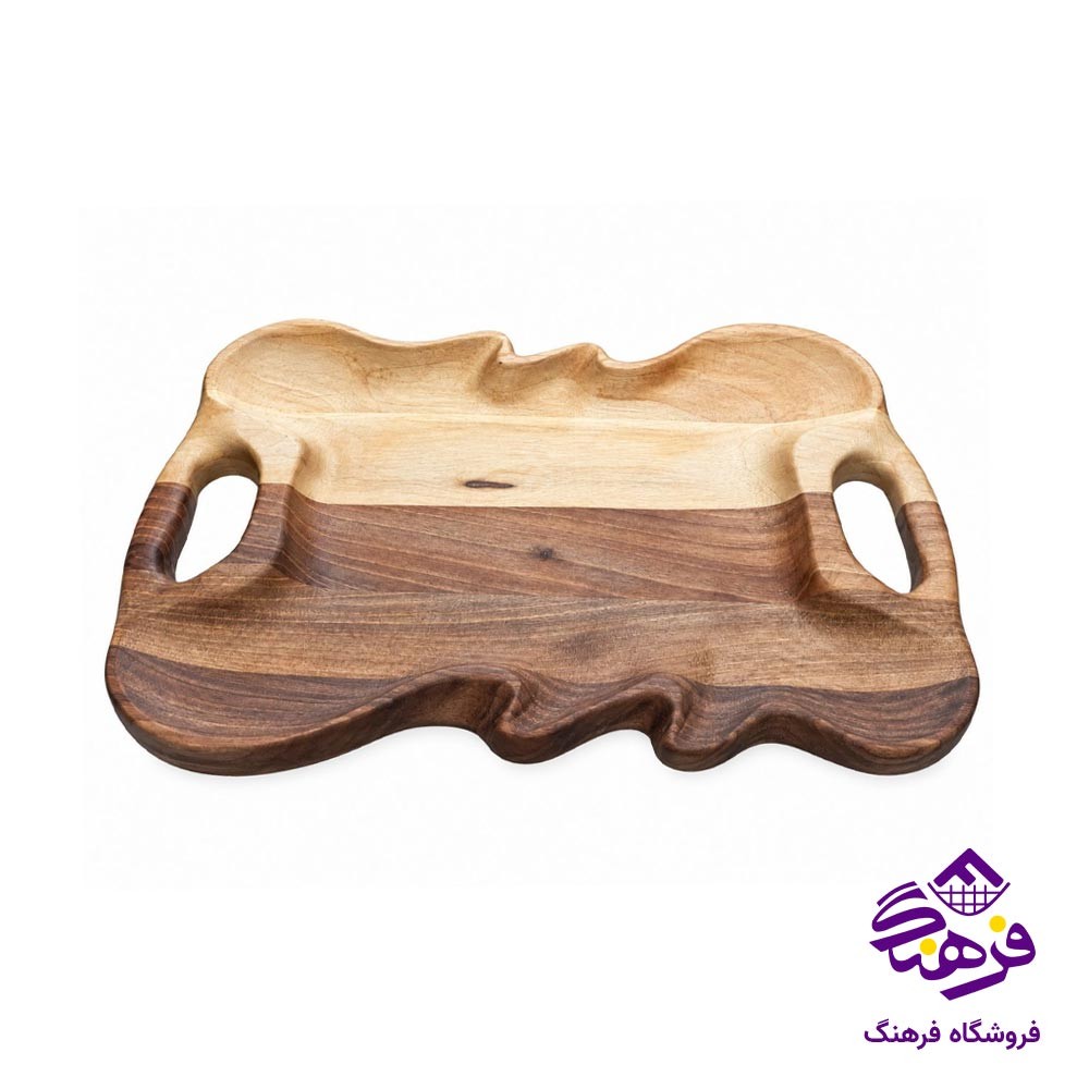 شیرینی خوری چوبی هلالی گردو