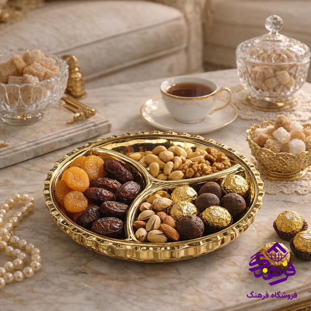 اردو خوری 3 خانه اصفهان مدل مینا طلایی 743