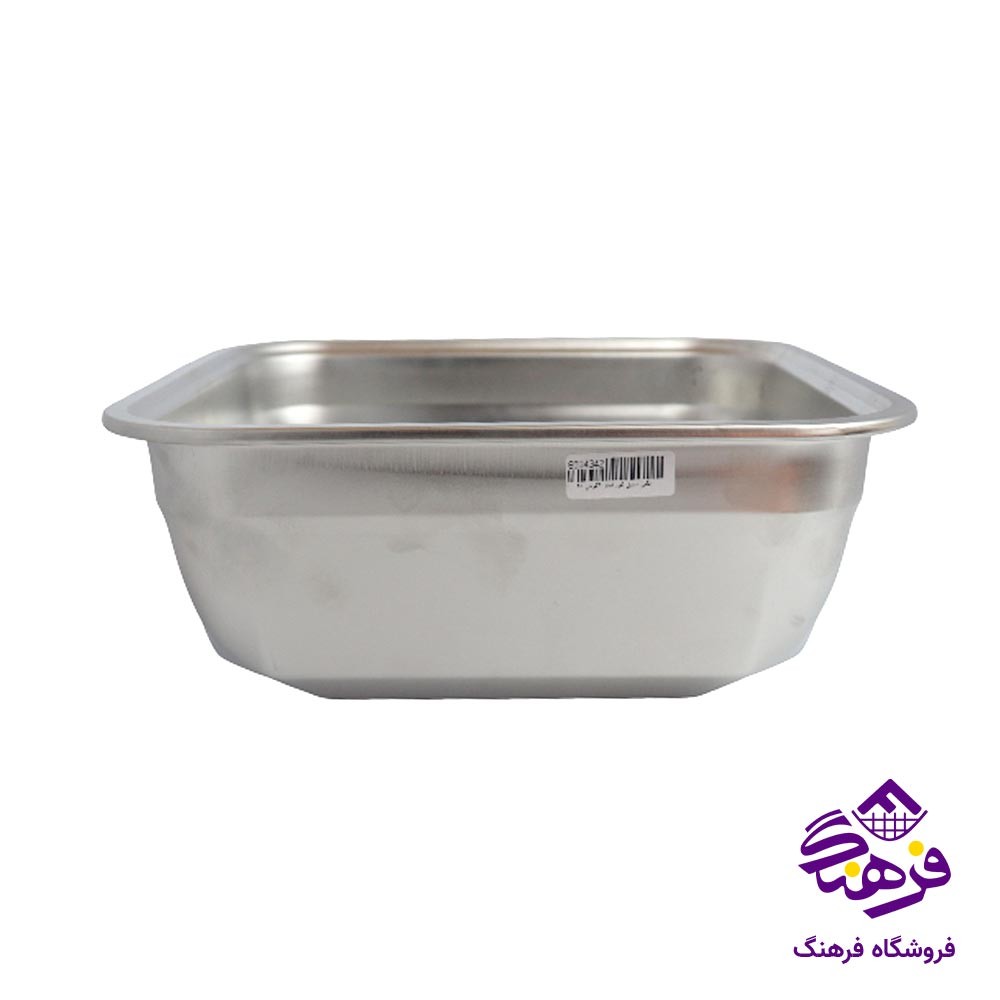 لگن 4 گوش استیل کورکماز 28