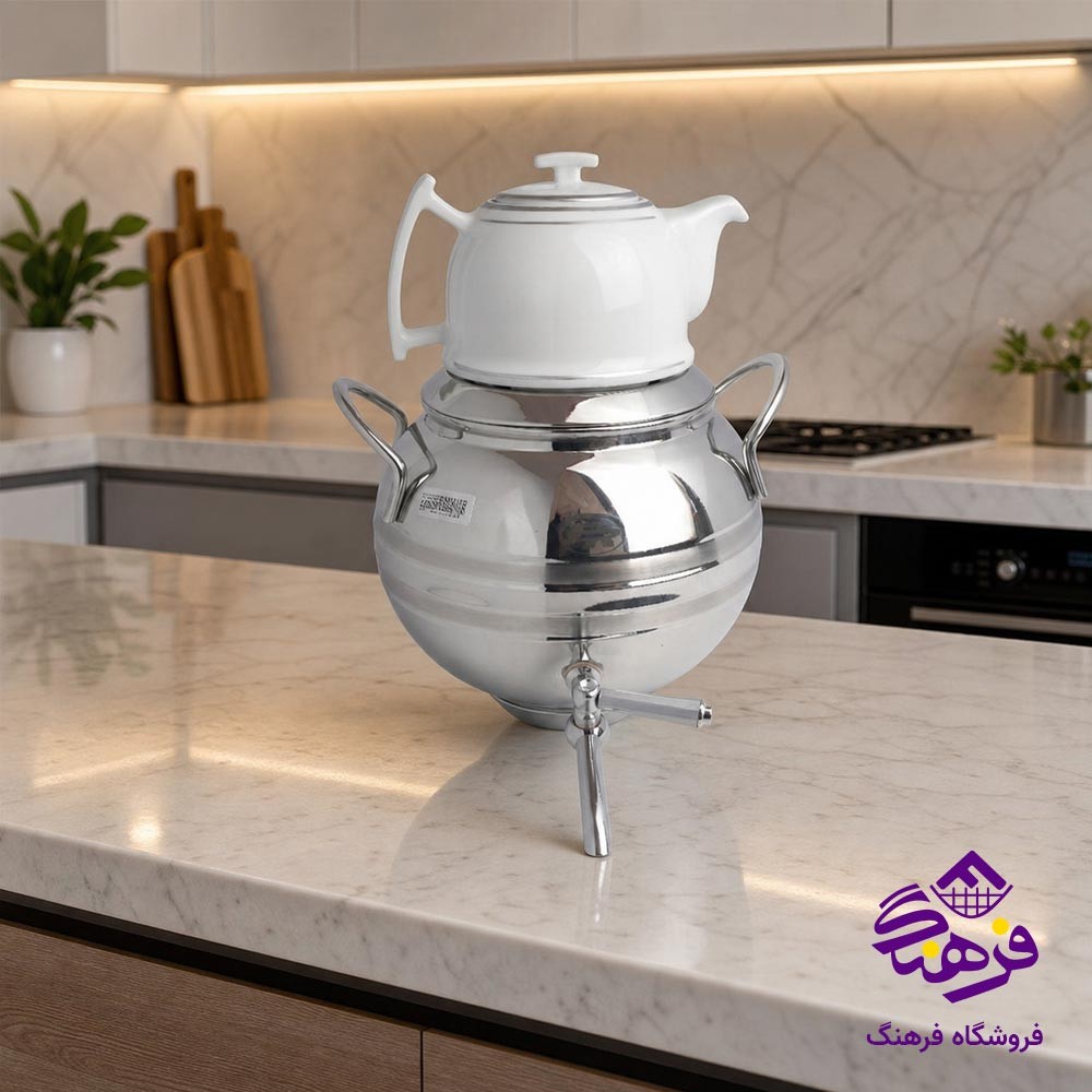 کتری قوری دسته استیل 112 FR