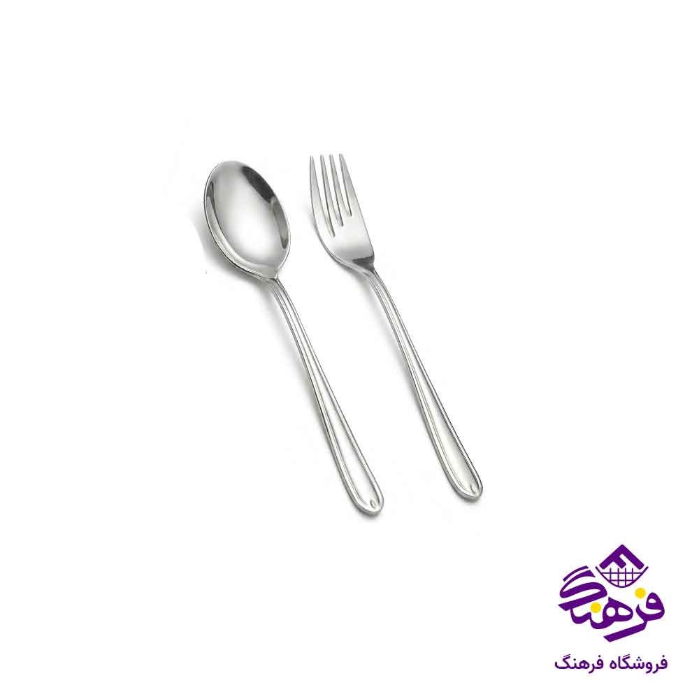 قاشق چنگال ساده استیل یونیک 5815 A