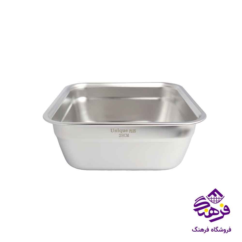 لگن استیل 4 گوش یونیک پلاس 28