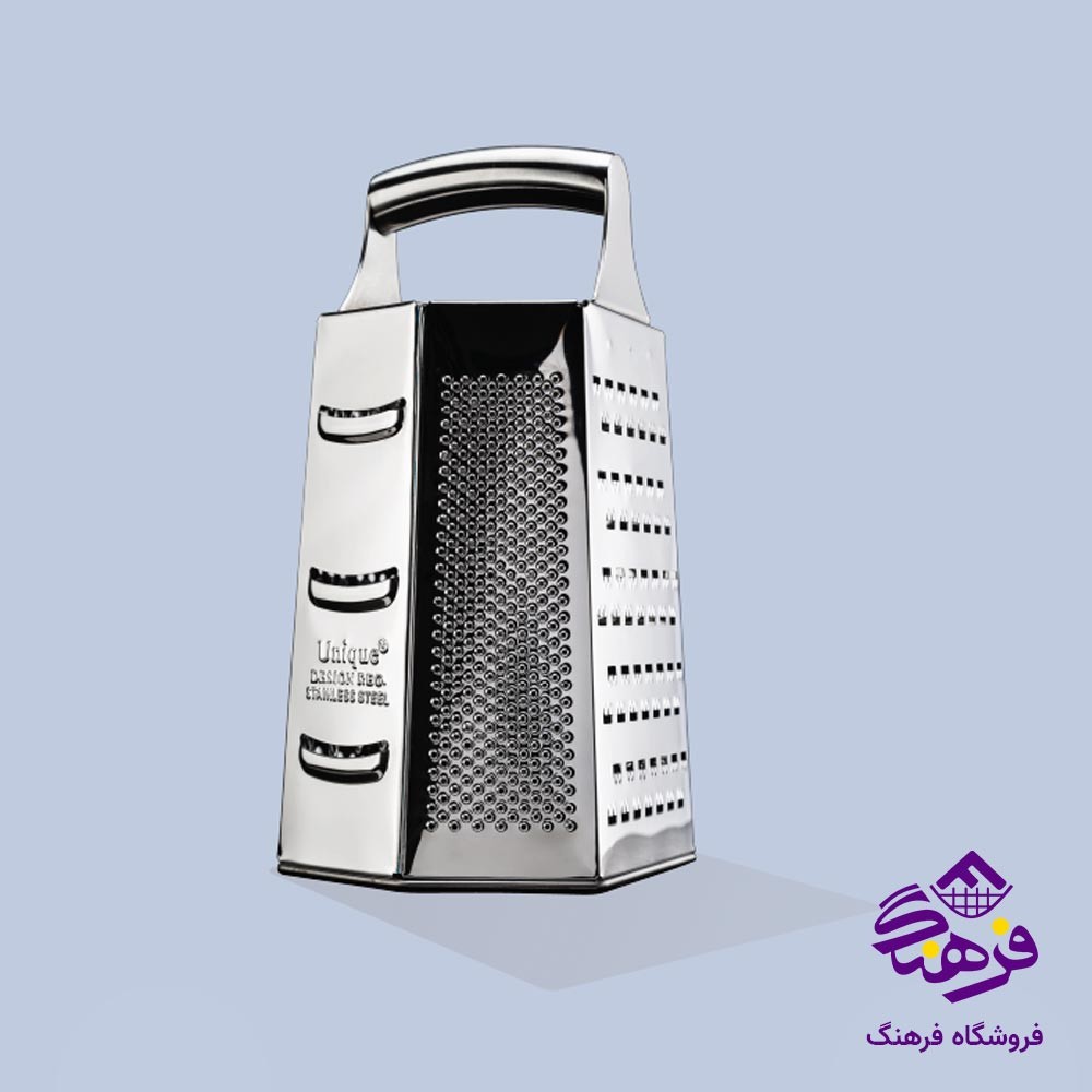 رنده یونیک مدل تمام استیل 6 گوش بزرگ کد 2220
