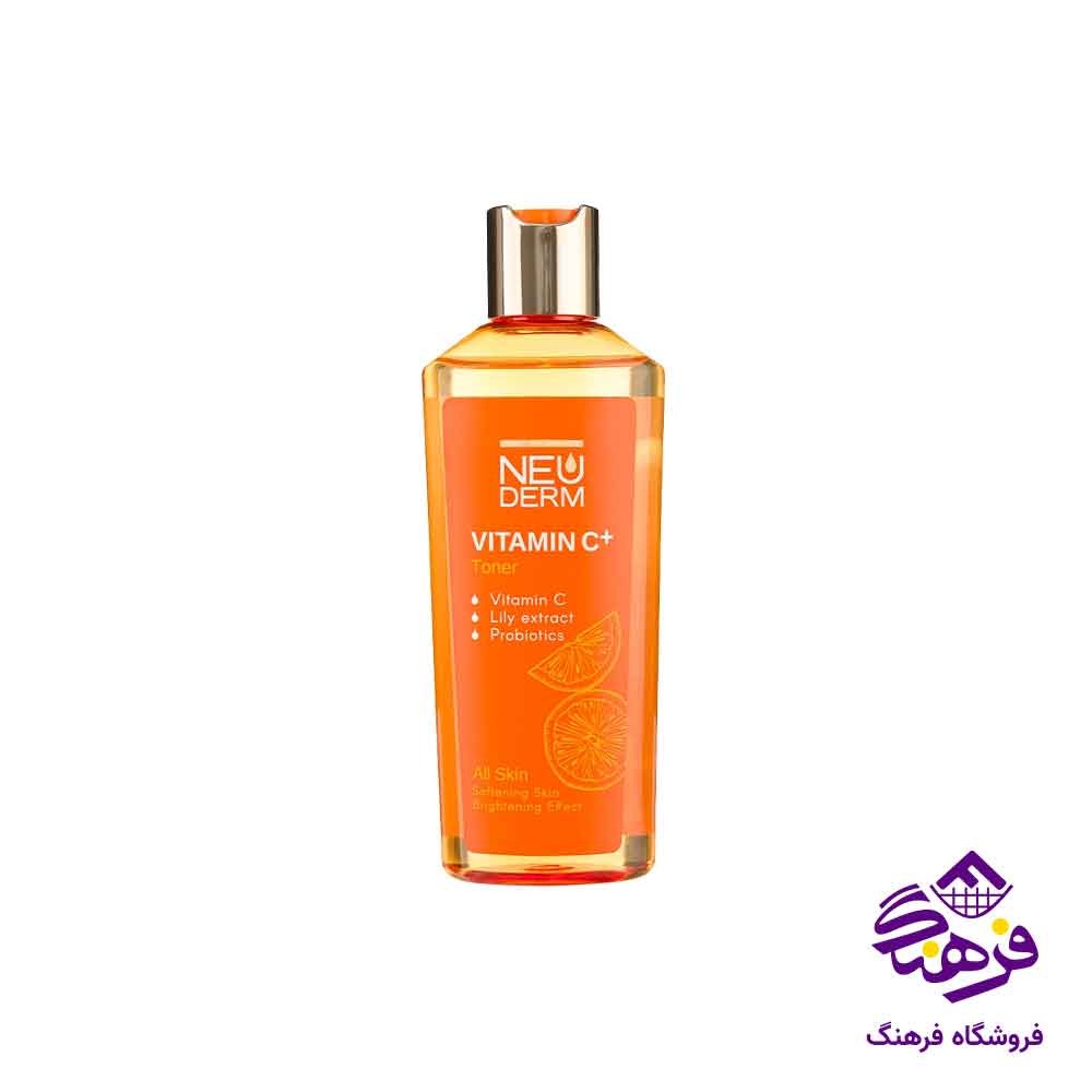 تونر پاک کننده پوست صورت نئودرم حاوی ویتامین سی 200 میلی لیتر 3272