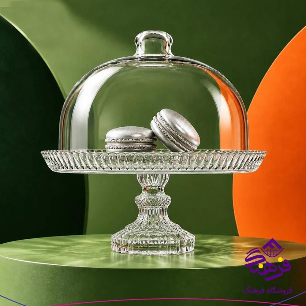 ظرف سرو کیک خوری نوری تازه مدل نچرال پایه دار 22411800