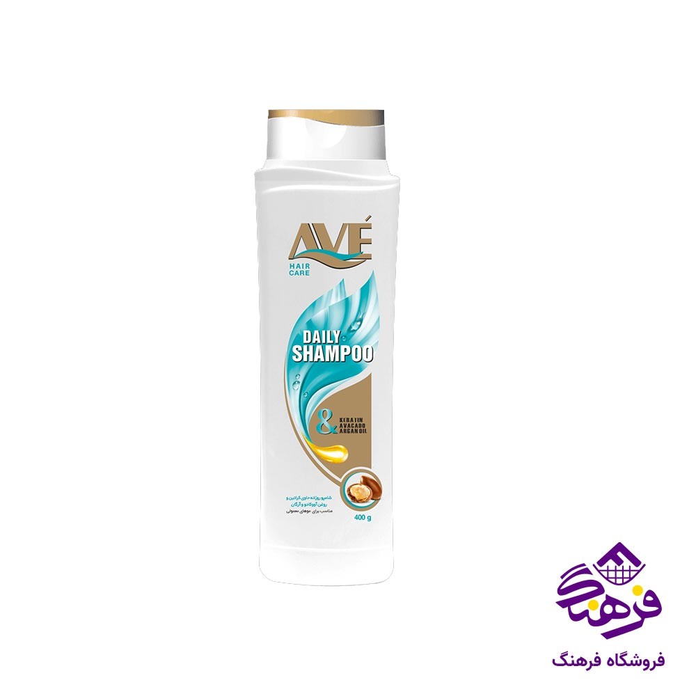 شامپو روزانه حاوی کراتین روغن ارگان 400 گرمی اوه 