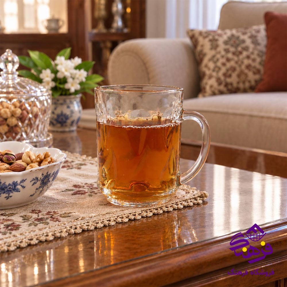 لیوان دسته دار گمین مدل اشکی 702 (6 عددی)