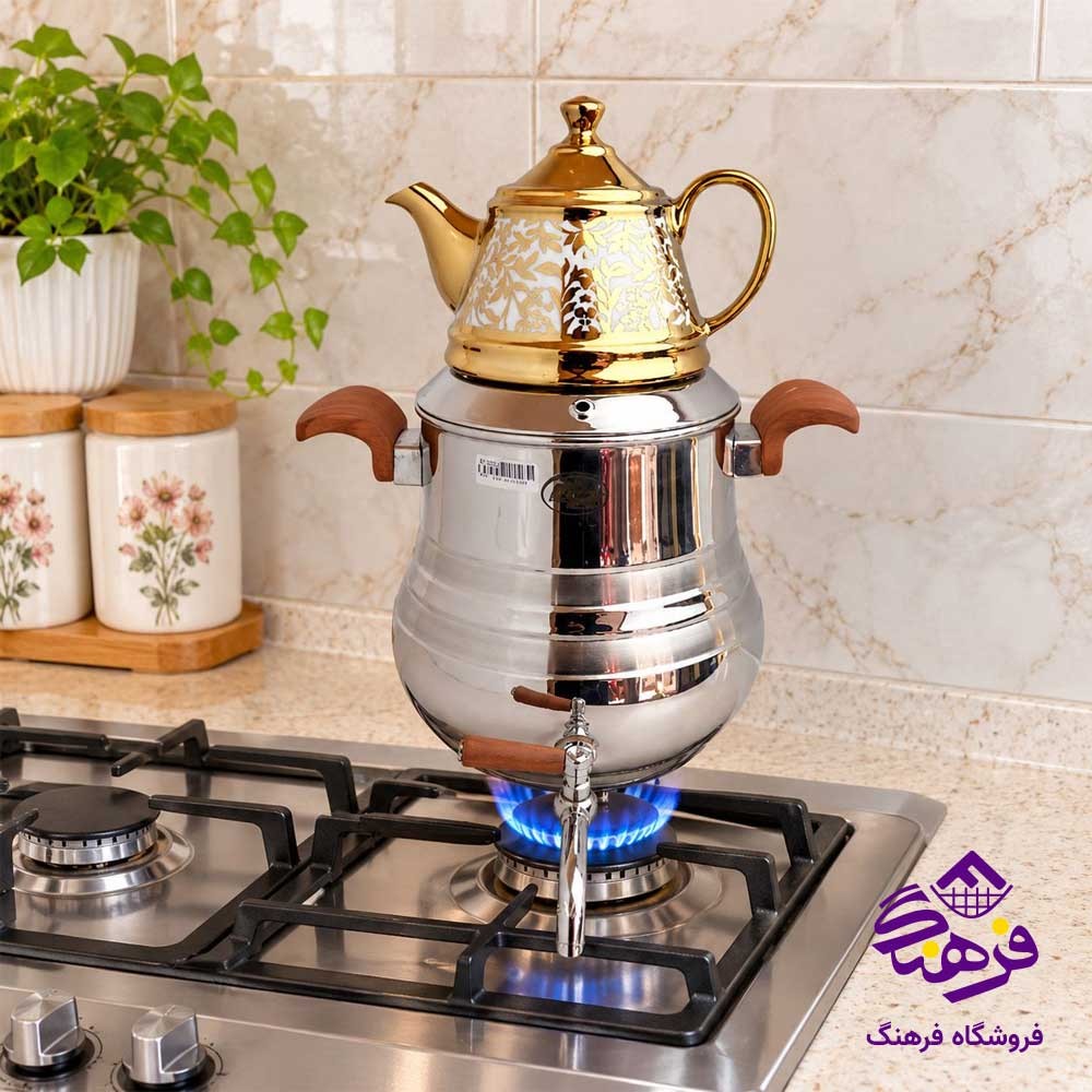 کتری قوری دسته چوبی FR 107
