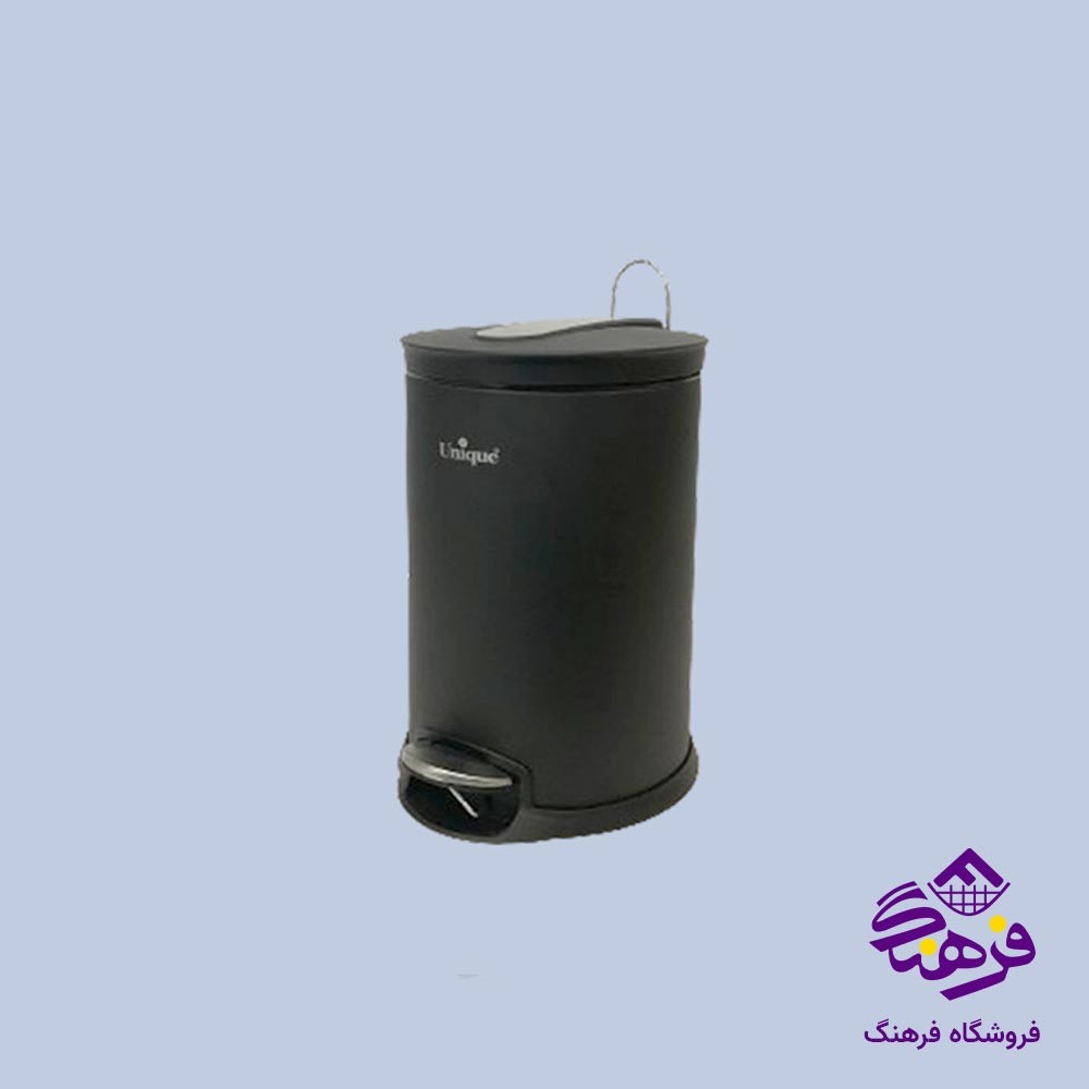 سطل زباله یونیک 12 لیتر مشکی کد 4220