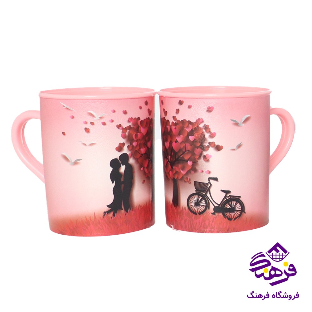 ماگ جهرمی چاپدار جفتی