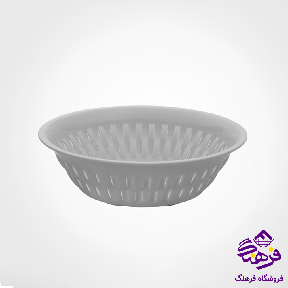 سبد گرد بزرگ طرح بامبو لیمون