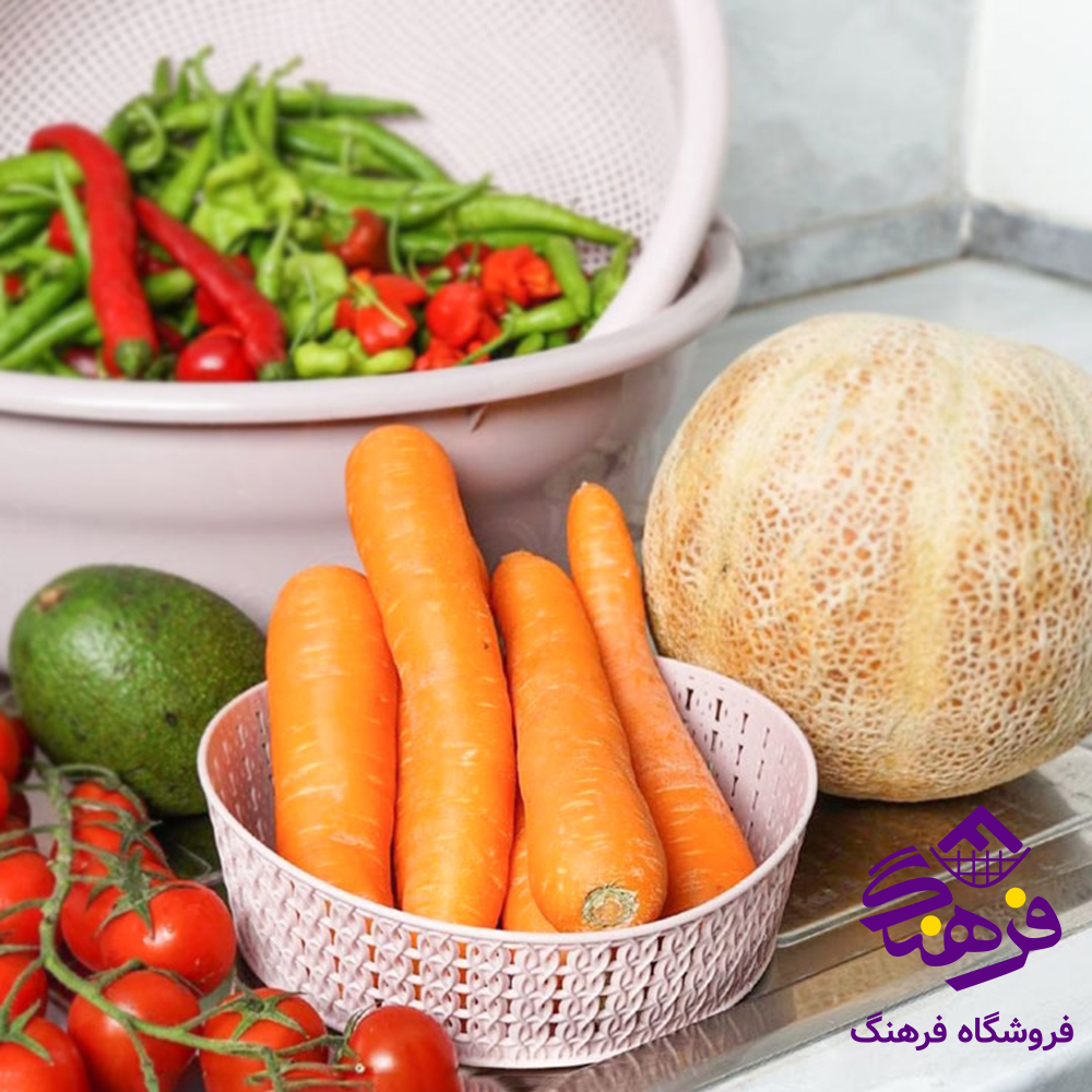 سبدميوه بافت سایز 2 گرد گلدپلاست