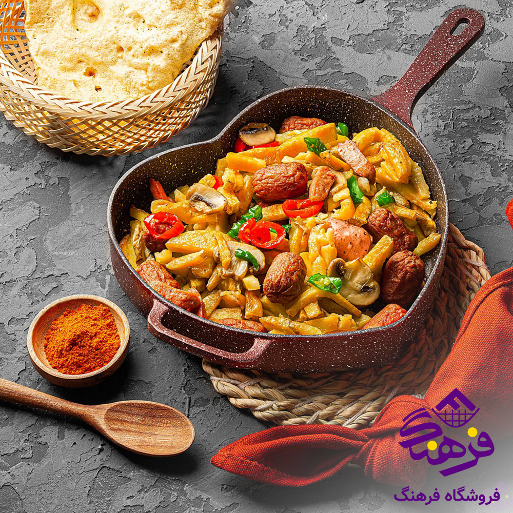 تابه نالینو چدن مدل Amante